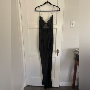 NWT designer Faith Connexion black silk dress